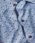 CMSW13400427 | Blue & Chocolate Floral Sport Shirt