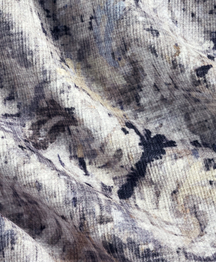 CMSW13402018 | Charcoal & Multi Botanical Corduroy Sport Shirt