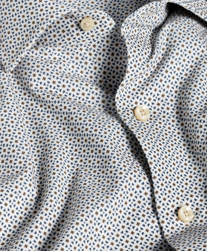 CMSW13608236 | Dune & Navy Geometric Corduroy Sport Shirt