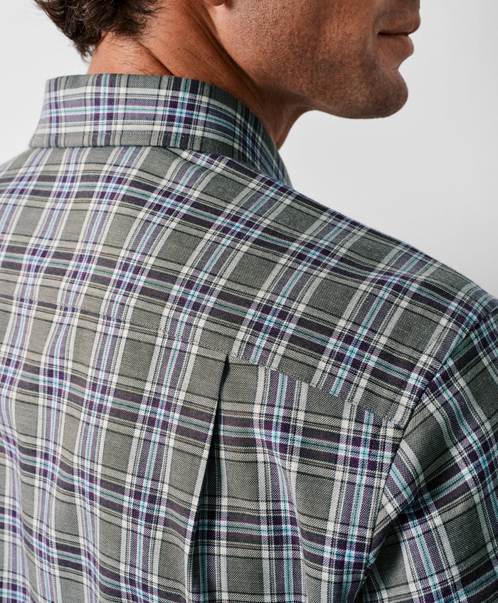 CMSW13828316 | Olive & Multi Plaid Sport Shirt