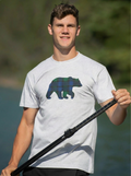 Comfort Grey Black Watch Bear T-Shirt