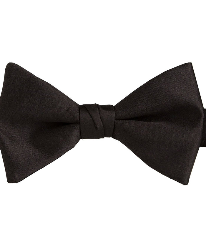 CP100001 | Black Satin Pre-tied Bow Tie & Cummerbund Set