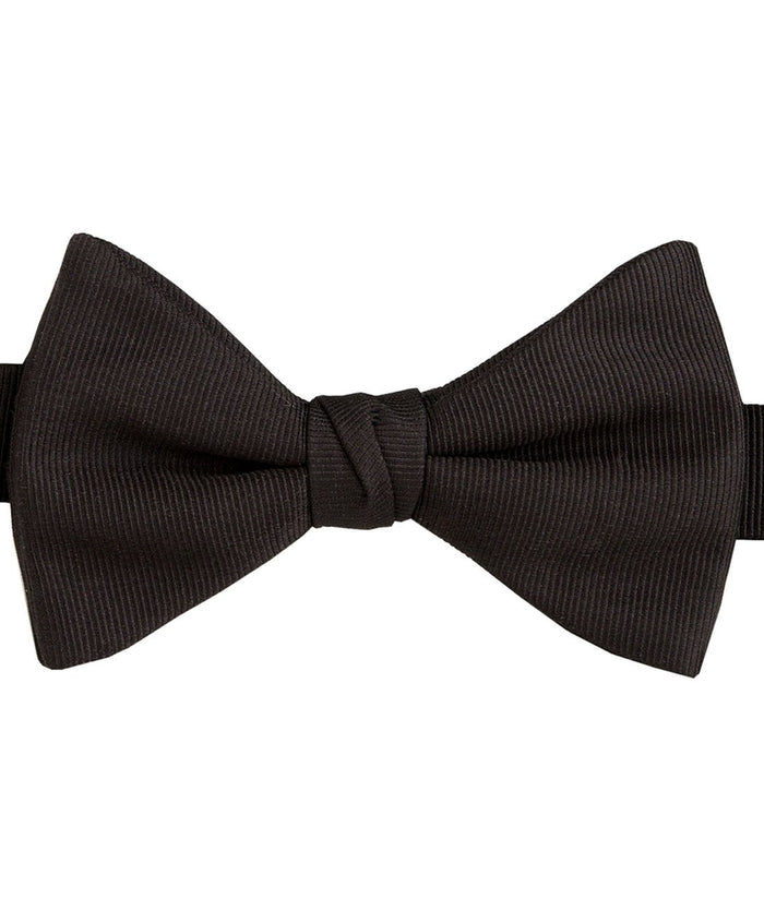 CP110001 | Black Faille Pre-tied Bow Tie & Cummerbund Set