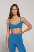 Curved Hem Bra - Waves/Slate
