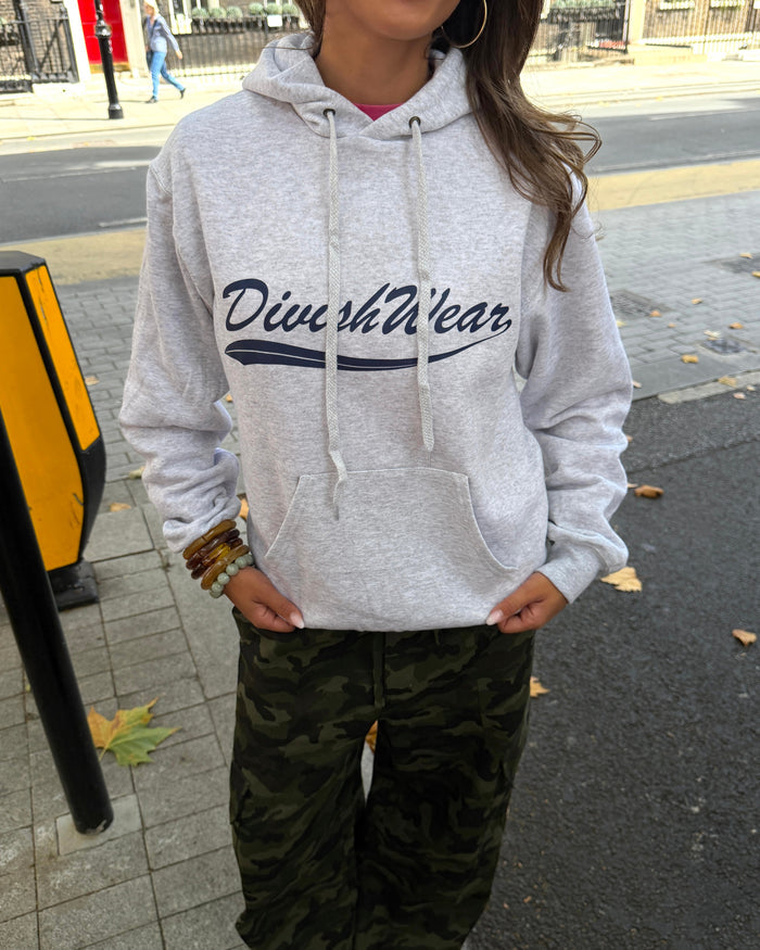 DAHLIA HOODIE - LIGHT GREY - Dinvintageshop