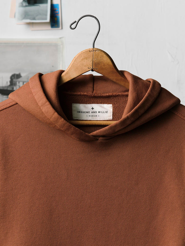 Saddle Brown davenport hoodie in brown
