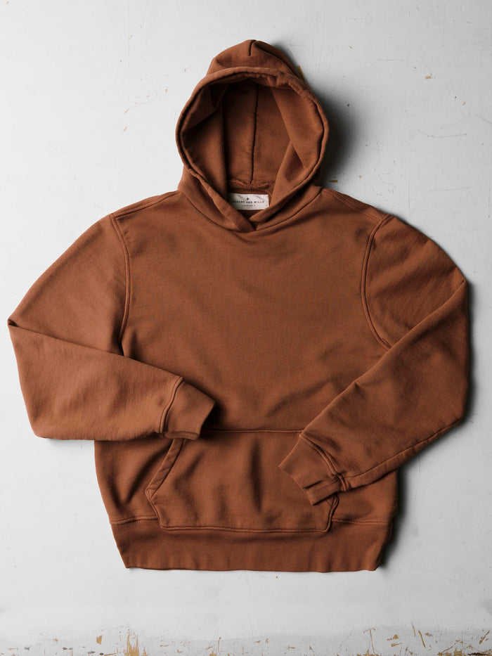 Light Gray davenport hoodie in brown