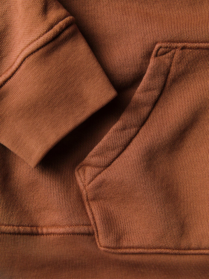 Saddle Brown davenport hoodie in brown