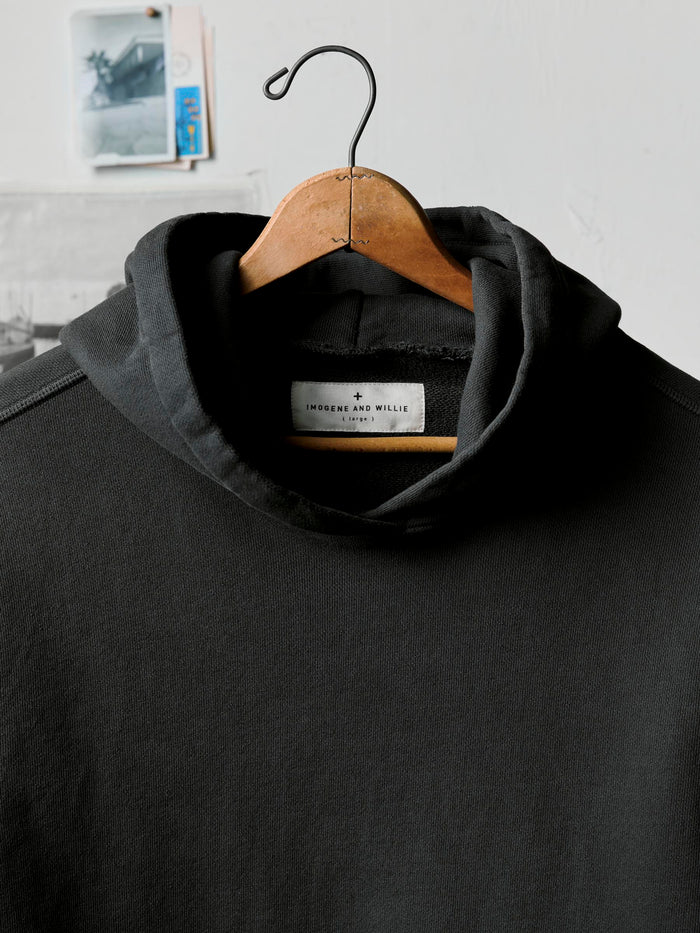 Light Gray davenport hoodie in faded black