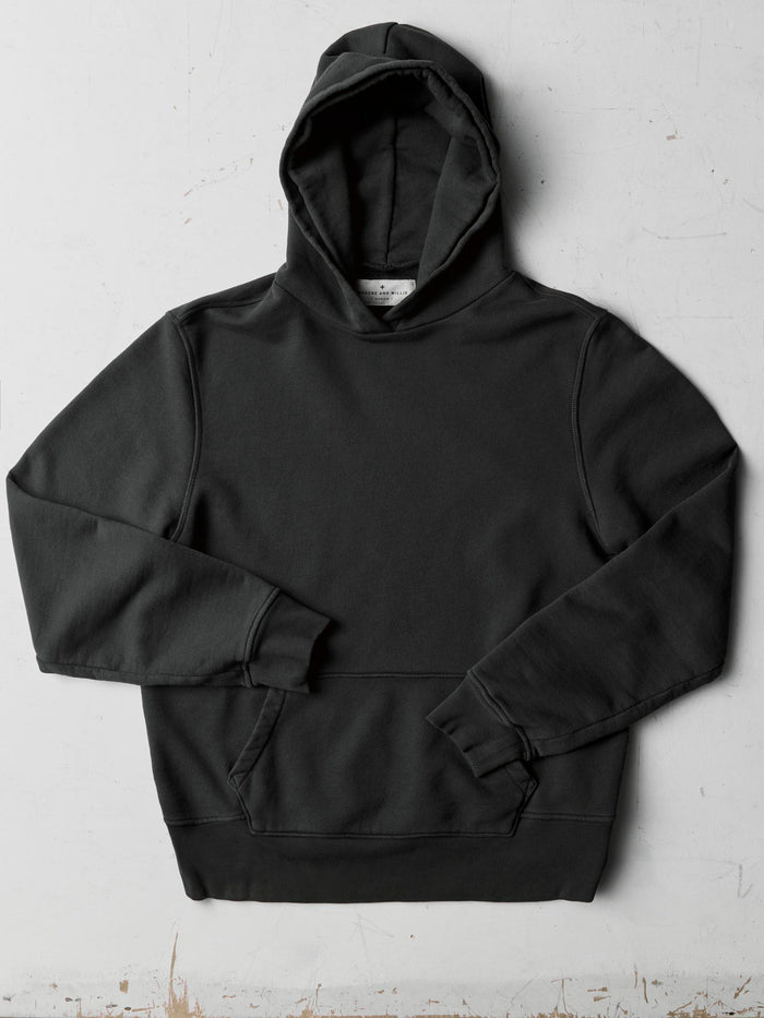 Dark Slate Gray davenport hoodie in faded black