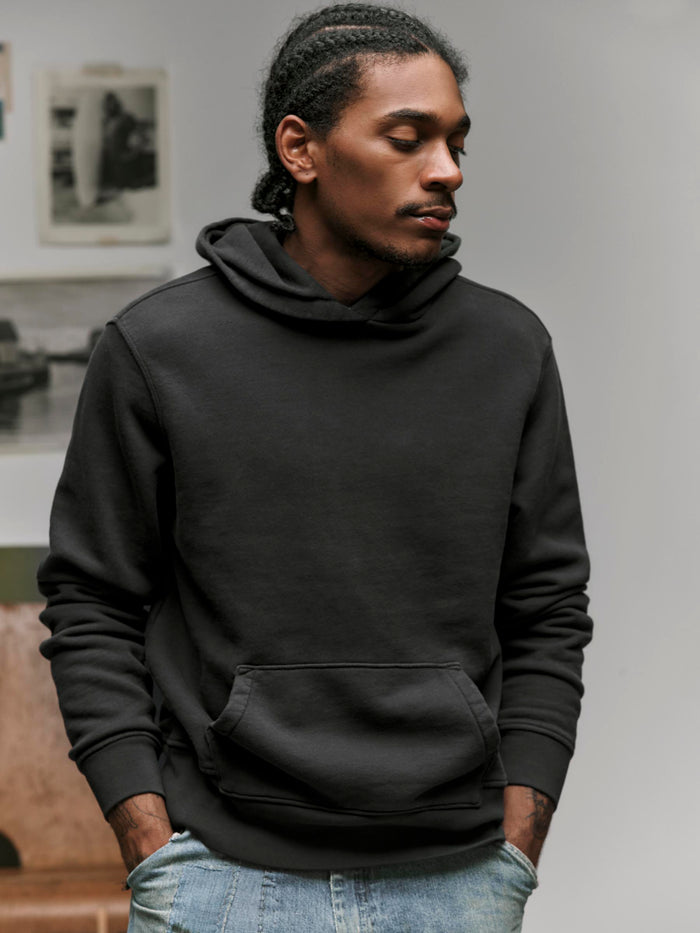 Dark Slate Gray davenport hoodie in faded black