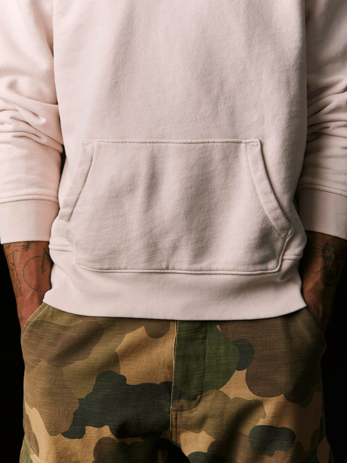 Gray davenport hoodie in pink stone