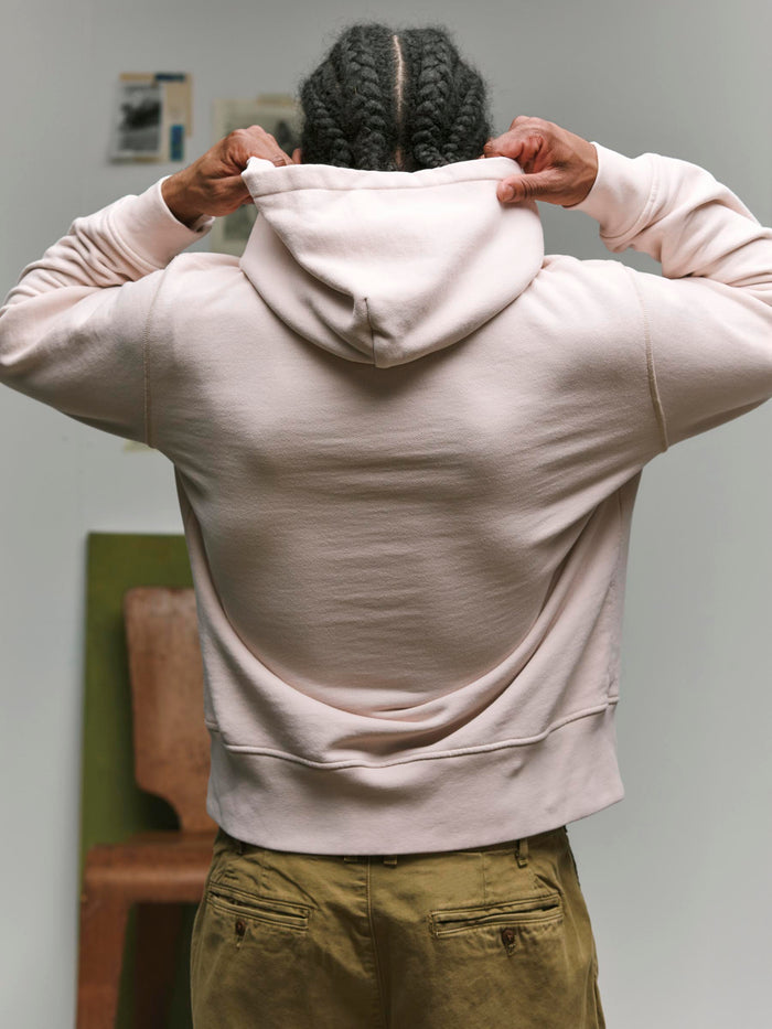 Rosy Brown davenport hoodie in pink stone