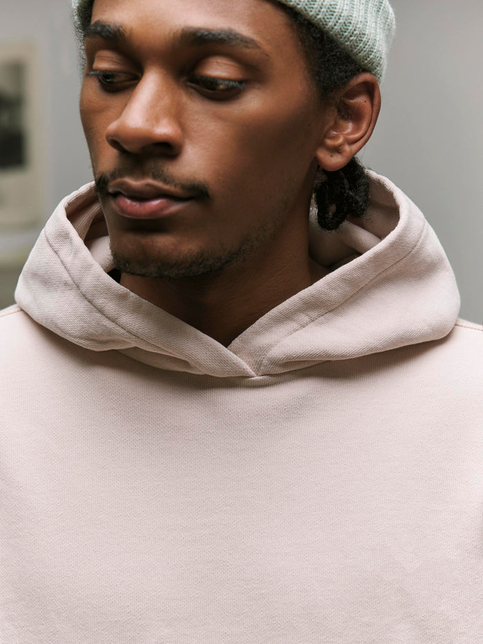 Gray davenport hoodie in pink stone