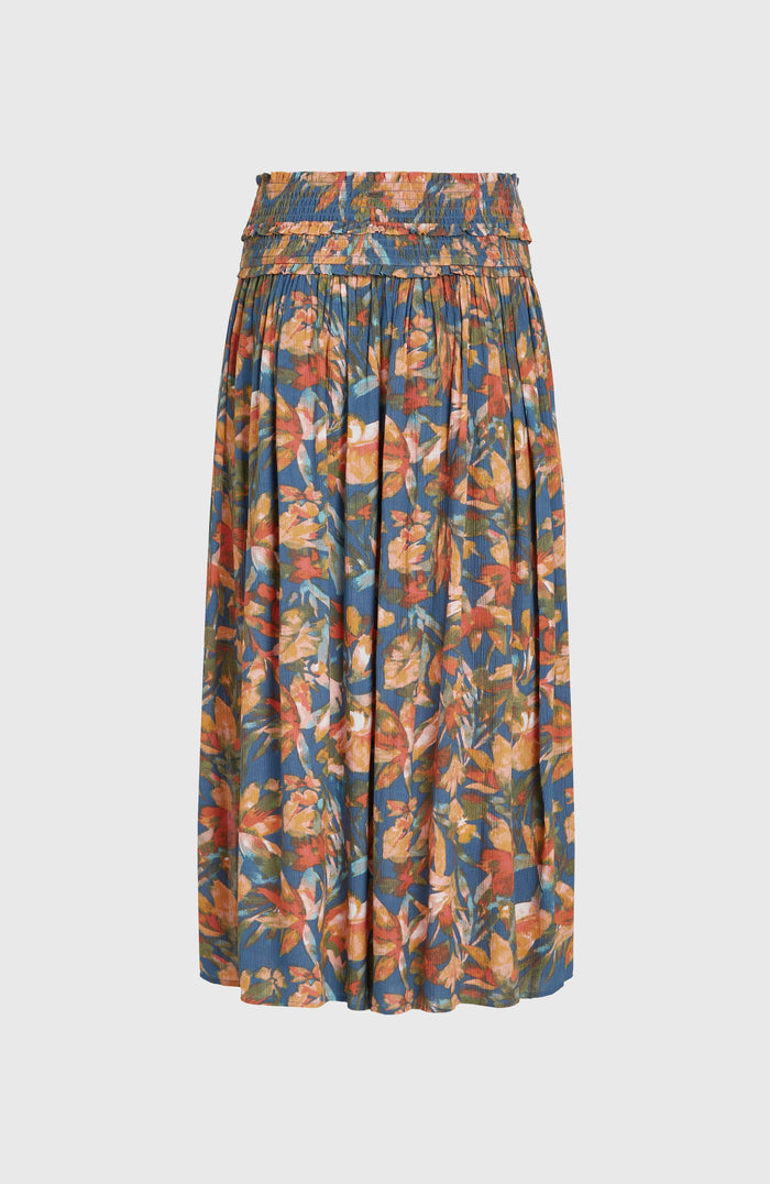 Devyn Maxi Skirt | Blue Painted Tropics