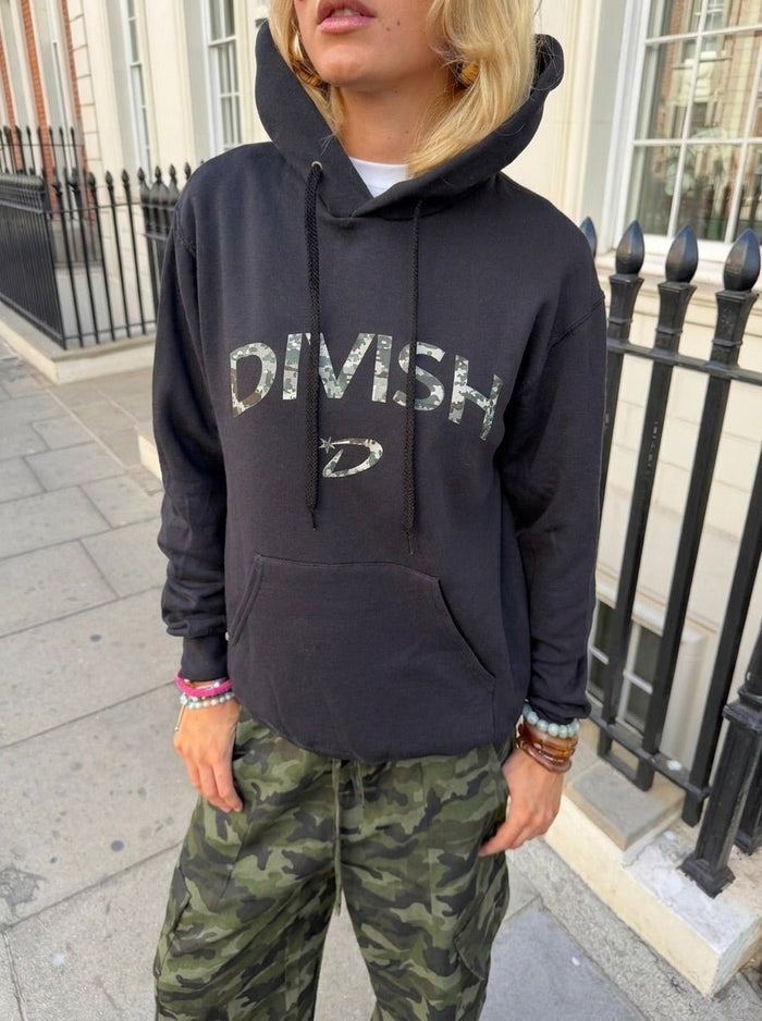 DICTE HOODIE - BLACK - Dinvintageshop