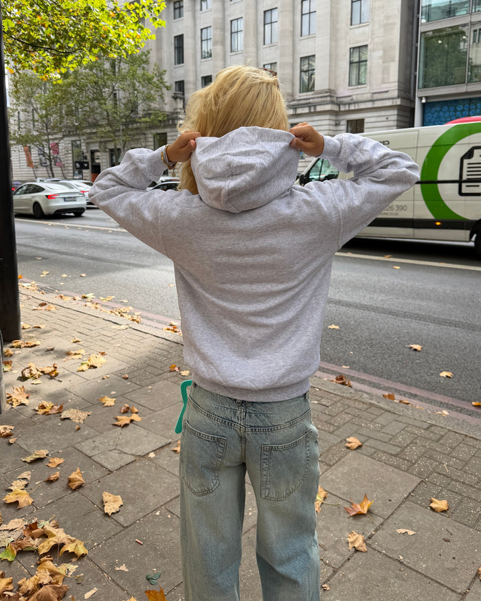DICTE HOODIE - LIGHT GREY - Dinvintageshop