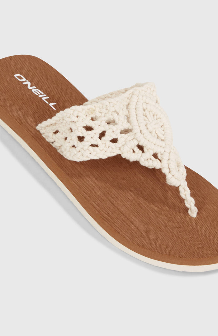 Ditsy Crochet Sandals | Snow White