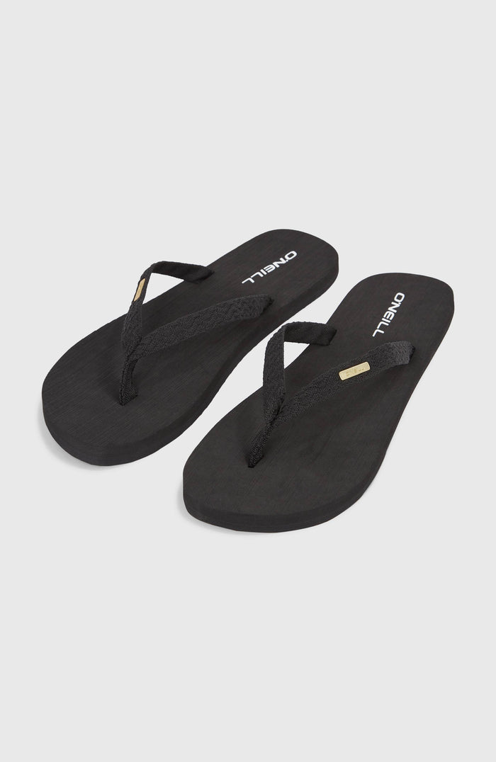 Ditsy Jacquard Sandals | Black Out