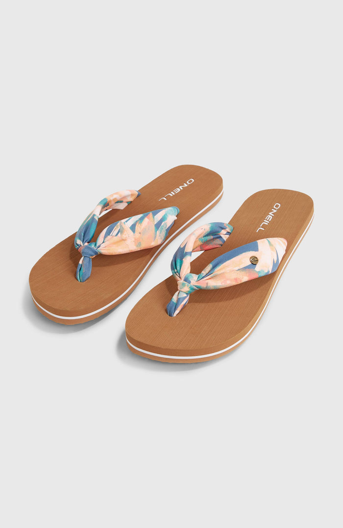 Ditsy Sun  Sandals | Blue Painted Tropics