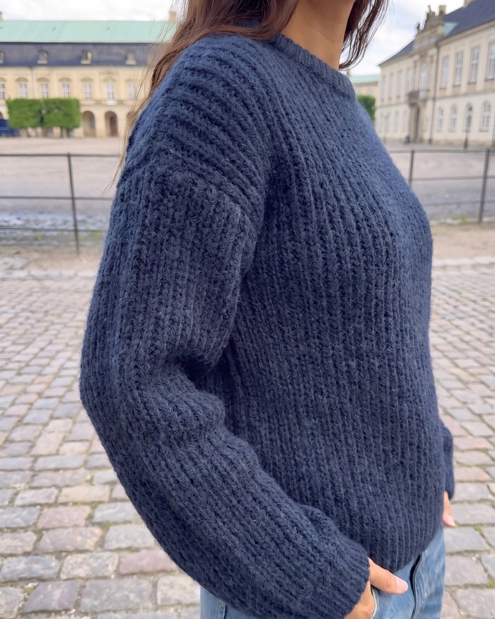 DORTHEA CHUNKY KNIT - MARITIME BLUE MELANGE [AI]