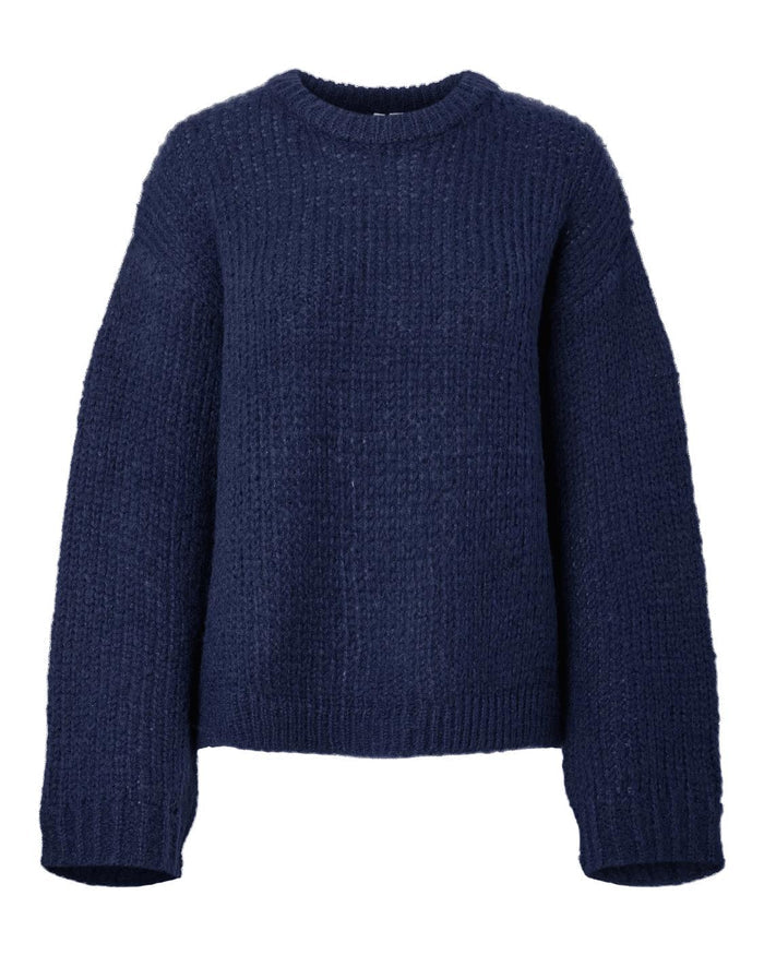 DORTHEA CHUNKY KNIT - MARITIME BLUE MELANGE