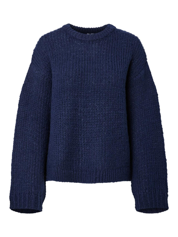 DORTHEA CHUNKY KNIT - MARITIME BLUE MELANGE