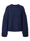 DORTHEA CHUNKY KNIT - MARITIME BLUE MELANGE
