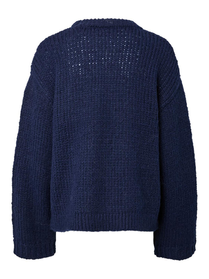 DORTHEA CHUNKY KNIT - MARITIME BLUE MELANGE