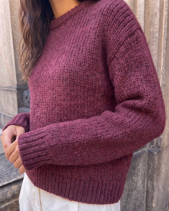 DORTHEA CHUNKY KNIT - WINETASTING MELANGE [AI]