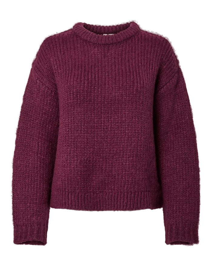 DORTHEA CHUNKY KNIT - WINETASTING MELANGE