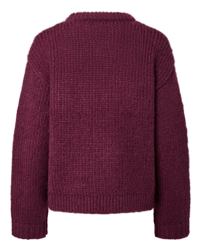 DORTHEA CHUNKY KNIT - WINETASTING MELANGE