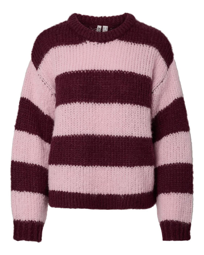 DORTHEA CHUNKY KNIT - WINETASTING ROSEATE SPOONBILL