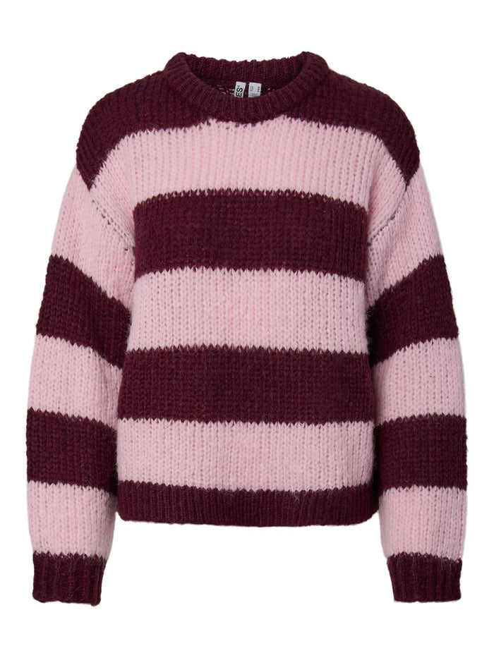 DORTHEA CHUNKY KNIT - WINETASTING ROSEATE SPOONBILL - Dinvintageshop