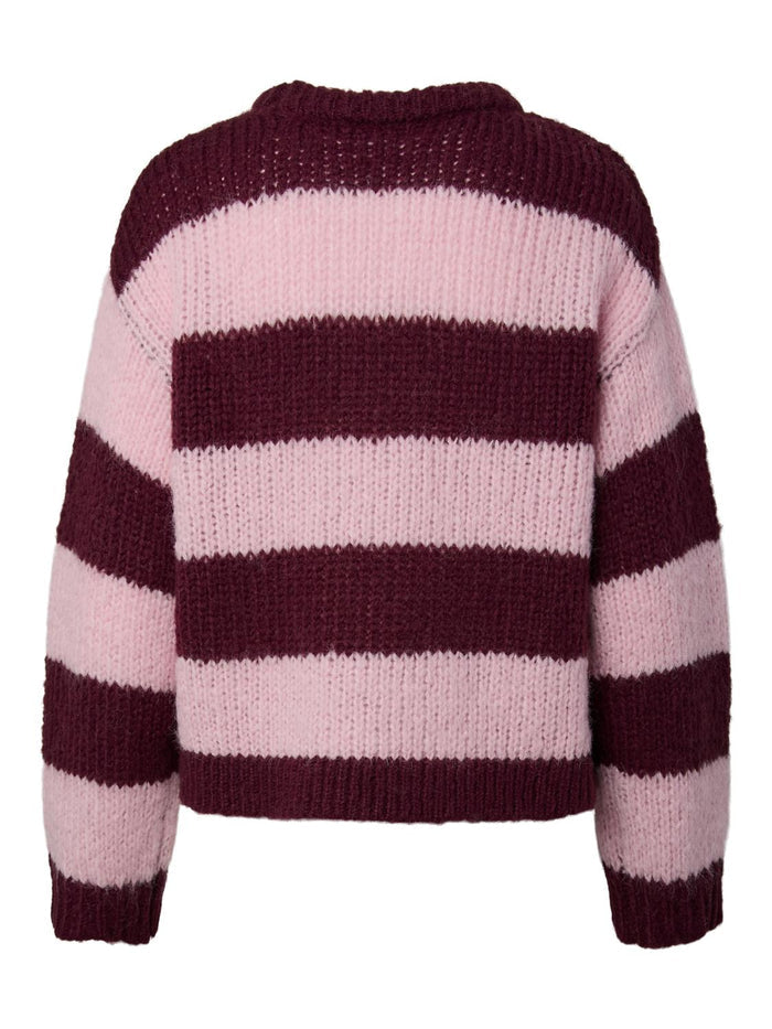 DORTHEA CHUNKY KNIT - WINETASTING ROSEATE SPOONBILL - Dinvintageshop