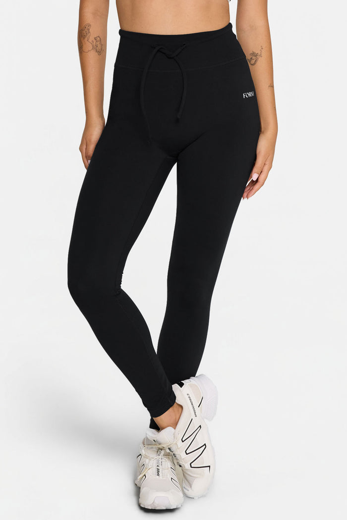 Drawstring Legging - Black