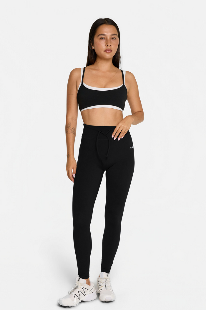 Drawstring Legging - Black