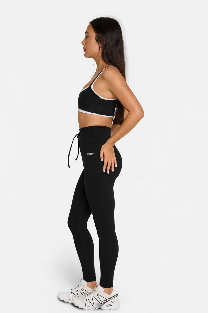 Drawstring Legging - Black