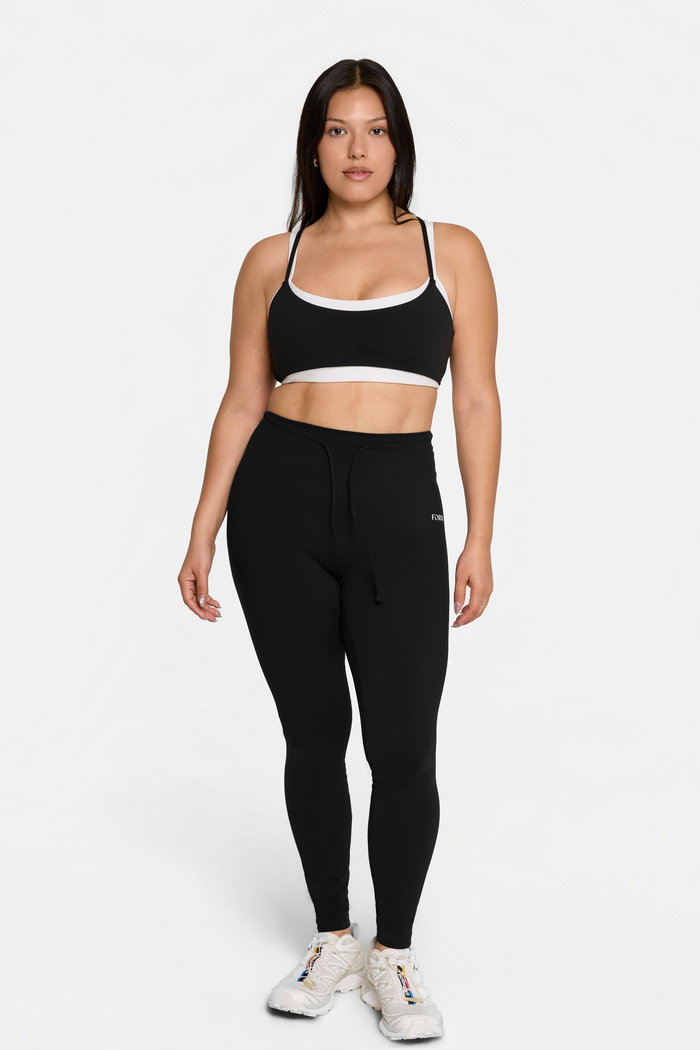 Drawstring Legging - Black