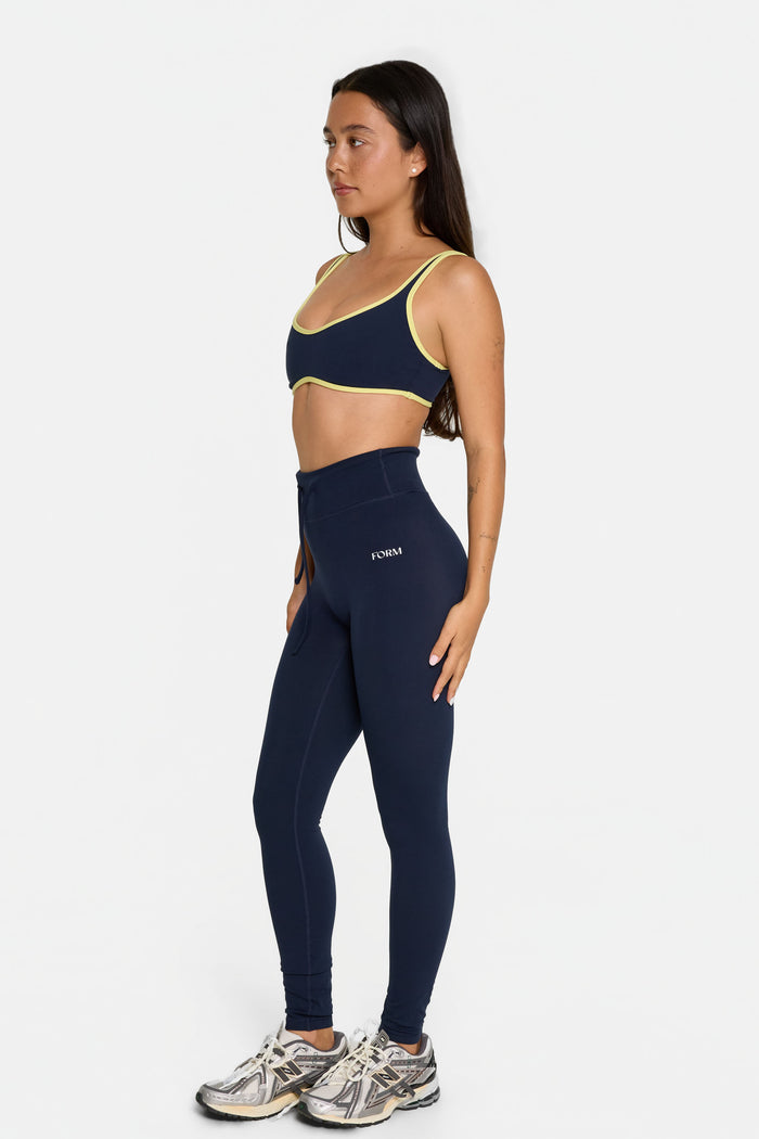 Drawstring Legging - Navy