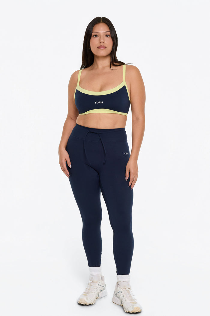 Drawstring Legging - Navy