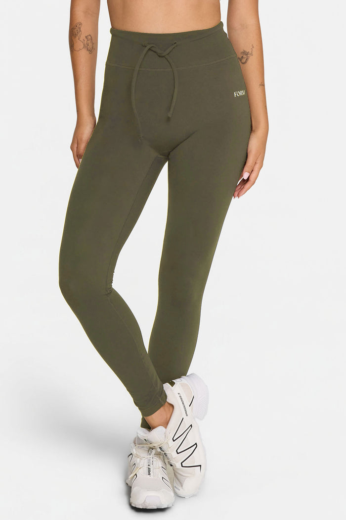 Drawstring Legging - Olive
