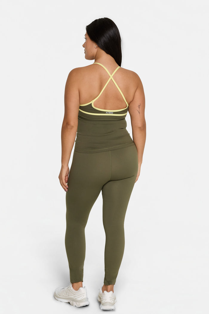 Drawstring Legging - Olive