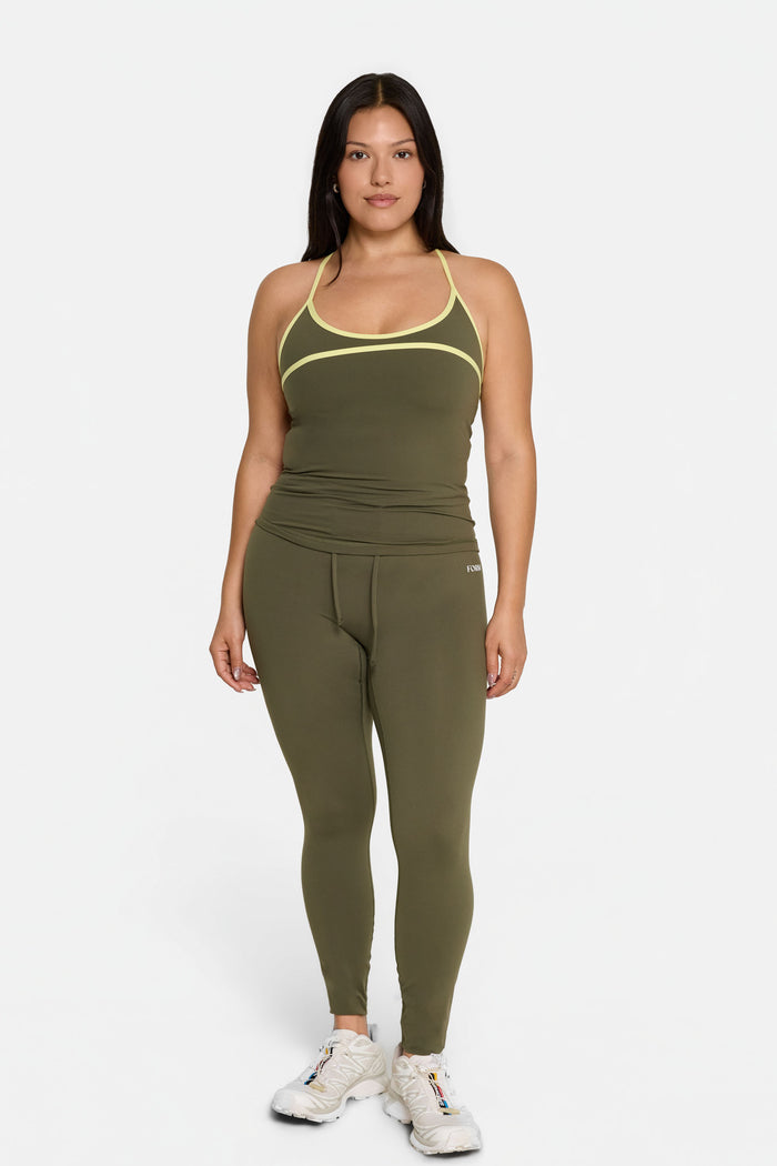 Drawstring Legging - Olive