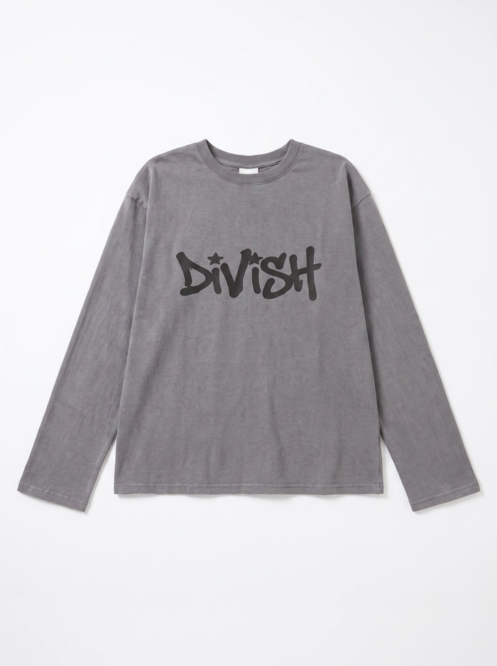 DUA TEE LANGÆRMET - GREY - Dinvintageshop