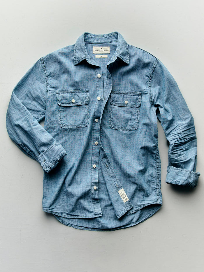Gray earl chambray
