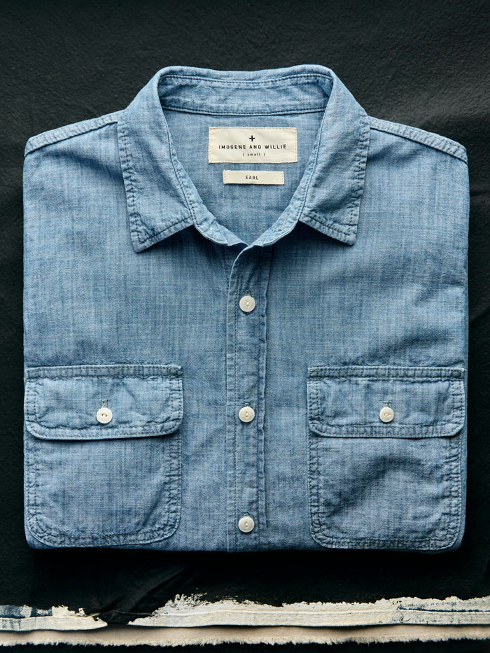 Slate Gray earl chambray