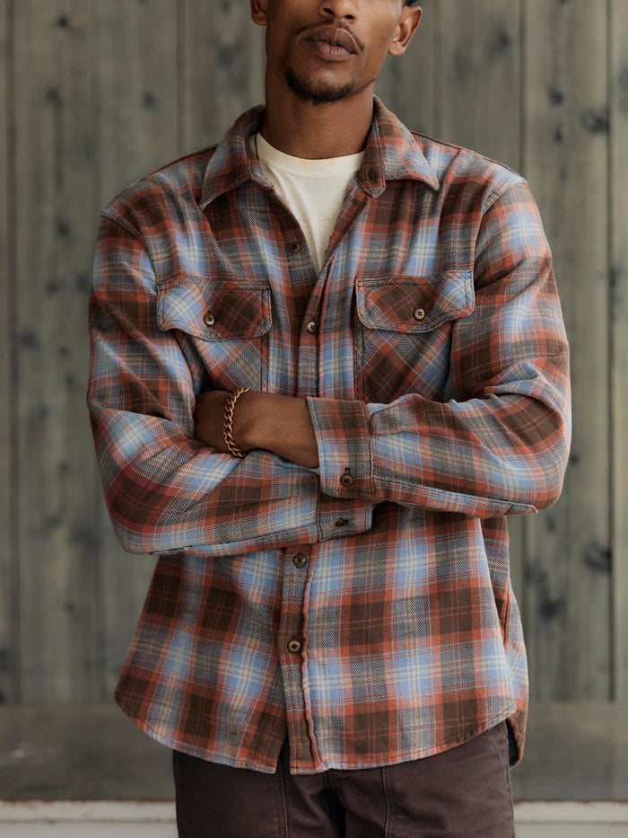Dark Olive Green earl plaid in cedar