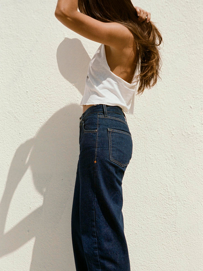 Light Gray edie indigo selvage rinse
