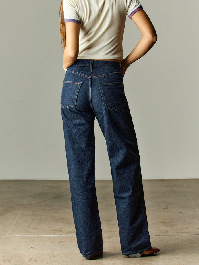 Dark Gray edie indigo selvage rinse